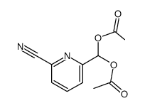 2-cyano-6-(diacetoxymethyl)pyridine Structure