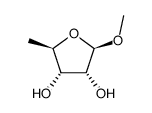 5-deoxy-1-O-methyl-β-D-ribofuranose Structure