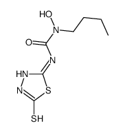 1-butyl-1-hydroxy-3-(2-sulfanylidene-3H-1,3,4-thiadiazol-5-yl)urea结构式