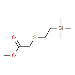 2-[2-(Trimethylsilyl)ethylthio]acetic acid methyl ester structure