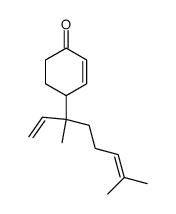 4-(1,5-dimethyl-1-ethenyl-4-hexen-1-yl)cyclohex-2-enone Structure