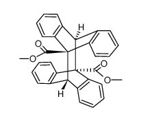6H,12H-5,12,6,11-di-o-benzeno-dibenzo[a,e]cyclooctene-5,11-dicarboxylic acid dimethyl ester结构式