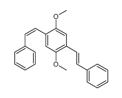 1,4-dimethoxy-2,5-bis(2-phenylethenyl)benzene Structure