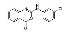 2-(3-CHLOROANILINO)-4H-3,1-BENZOXAZIN-4-ONE structure