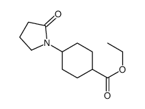 ethyl 4-(2-oxopyrrolidin-1-yl)cyclohexane-1-carboxylate Structure