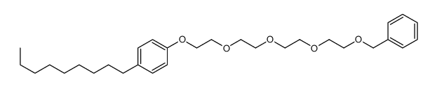 1-nonyl-4-[2-[2-[2-(2-phenylmethoxyethoxy)ethoxy]ethoxy]ethoxy]benzene结构式