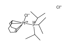 [(1,5-cyclooctadiene)PtCl(tri-i-propylphosphine)]Cl结构式