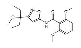 N-[3-(1-ethyl-1-methoxypropyl)-5-isoxazolyl]-2,6-dimethoxybenzamide Structure