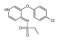 N-[3-(4-chlorophenoxy)pyridin-4-yl]ethanesulfonamide Structure