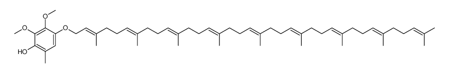 2,3-dimethoxy-6-methyl-4-(((2E,6E,10E,14E,18E,22E,26E,30E)-3,7,11,15,19,23,27,31,35-nonamethylhexatriaconta-2,6,10,14,18,22,26,30,34-nonaen-1-yl)oxy)phenol结构式