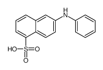 6-anilino-1-naphthalenesulfonic acid结构式