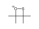 3,3,4,4-tetramethyl-1,2-oxathietane-18O Structure