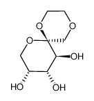 1,2-O-ethylene-β-D-fructopyranoside Structure