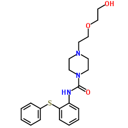 4-[2-(2-Hydroxyethoxy)ethyl]-N-[2-(phenylsulfanyl)phenyl]-1-piperazinecarboxamide结构式