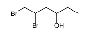 5,6-dibromohexan-3-ol Structure