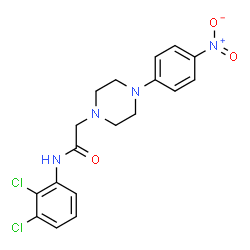 N-(2,3-DICHLOROPHENYL)-2-[4-(4-NITROPHENYL)PIPERAZINO]ACETAMIDE structure