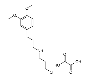 (3-chloropropyl)(3,4-dimethoxyphenethyl)methylammonium hydrogen oxalate结构式