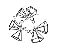 tris[(η2-formaldehyde)zirconocene] Structure