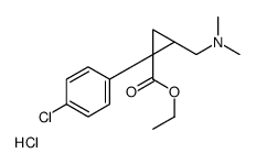 [(1S,2R)-2-(4-chlorophenyl)-2-ethoxycarbonylcyclopropyl]methyl-dimethylazanium,chloride结构式