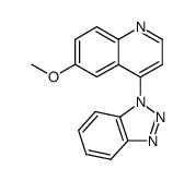 4-benzotriazol-1-yl-6-methoxy-quinoline Structure