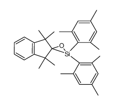 2',2'-dimesityl-1,1,3,3-tetramethyl-1,3-dihydrospiro[indene-2,3'-[1,2]oxasilirane]结构式