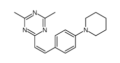 2,4-dimethyl-6-[2-(4-piperidin-1-ylphenyl)ethenyl]-1,3,5-triazine Structure