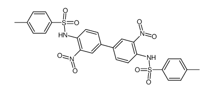 N,N'-(3,3'-dinitro-biphenyl-4,4'-diyl)-bis-toluene-4-sulfonamide Structure