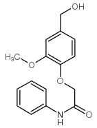 2-(4-hydroxymethyl-2-methoxy-phenoxy)-n-phenyl-acetamide结构式