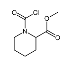 2-Piperidinecarboxylic acid, 1-(chlorocarbonyl)-, methyl ester (9CI) picture