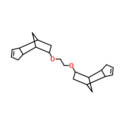 8,8'-[1,2-Ethanediylbis(oxy)]bis(tricyclo[5.2.1.02,6]dec-3-ene)结构式