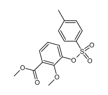 2-methoxy-3-(toluene-4-sulfonyloxy)-benzoic acid methyl ester Structure