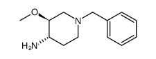 (3S,4S)-1-苄基-3-甲基哌啶-4-胺结构式