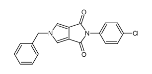 5-benzyl-2-(4-chlorophenyl)pyrrolo[3,4-c]pyrrole-1,3(2H,5H)-dione Structure