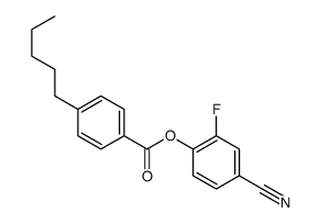 (4-cyano-2-fluorophenyl) 4-pentylbenzoate结构式