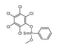 methoxy-(2,3,4,5,6-pentachlorophenoxy)-phenyl-sulfanylidene-λ5-phosphane结构式