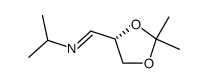 (S)-N-isopropyl-2,3-O-isopropylidene-D-glyceraldimine结构式