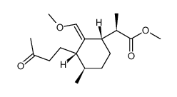 methyl (R)-2-((1S,3S,4R)-2-(methoxymethylene)-4-methyl-3-(3-oxobutyl)cyclohexyl)propanoate结构式