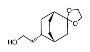 2-((1R,4R,5S)-spiro[bicyclo[2.2.2]octane-2,2'-[1,3]dioxolan]-5-yl)ethan-1-ol Structure
