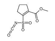 methyl 2-isocyanatosulfonylcyclopentene-1-carboxylate Structure