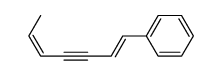 (E,Z)-1-phenyl-1,5-heptadien-3-yne Structure