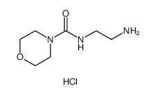 N-(2-aminoethyl)-4-Morpholinecarboxamide hydrochloride Structure