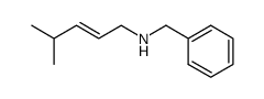 Benzyl-((E)-4-methyl-pent-2-enyl)-amine Structure