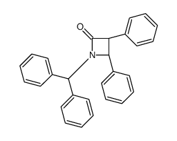 (3S,4R)-1-benzhydryl-3,4-diphenylazetidin-2-one结构式