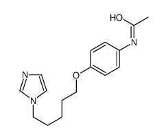 N-[4-(5-imidazol-1-ylpentoxy)phenyl]acetamide Structure