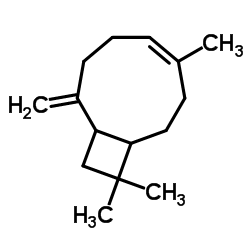 2-Methylene-6,10,10-trimethylbicyclo(7.2.0)undec-5-ene Structure