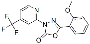 1,3,4-oxadiazol-2(3h)-one, 5-(2-methoxyphenyl)-3-[4-(trifluoromethyl)-2-pyridinyl]-结构式
