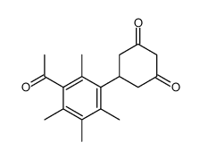 5-(3-acetyl-2,4,5,6-tetramethylphenyl)cyclohexane-1,3-dione Structure
