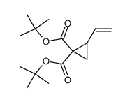 di-tert-butyl 2-vinylcyclopropane-1,1-dicarboxylate结构式
