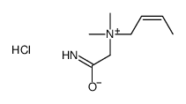 (2-amino-2-oxoethyl)-but-2-enyl-dimethylazanium,chloride结构式