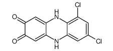 6,8-dichloro-5,10-dihydrophenazine-2,3-dione结构式